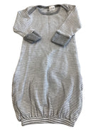 Purebaby Sleepsuit, Grey and white, 0000
