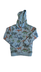 Minti Hoodie, Light Green w Dino Prints, 7