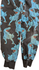 Rock Your Kid Pants, Black w Blue Dino Prints, 7
