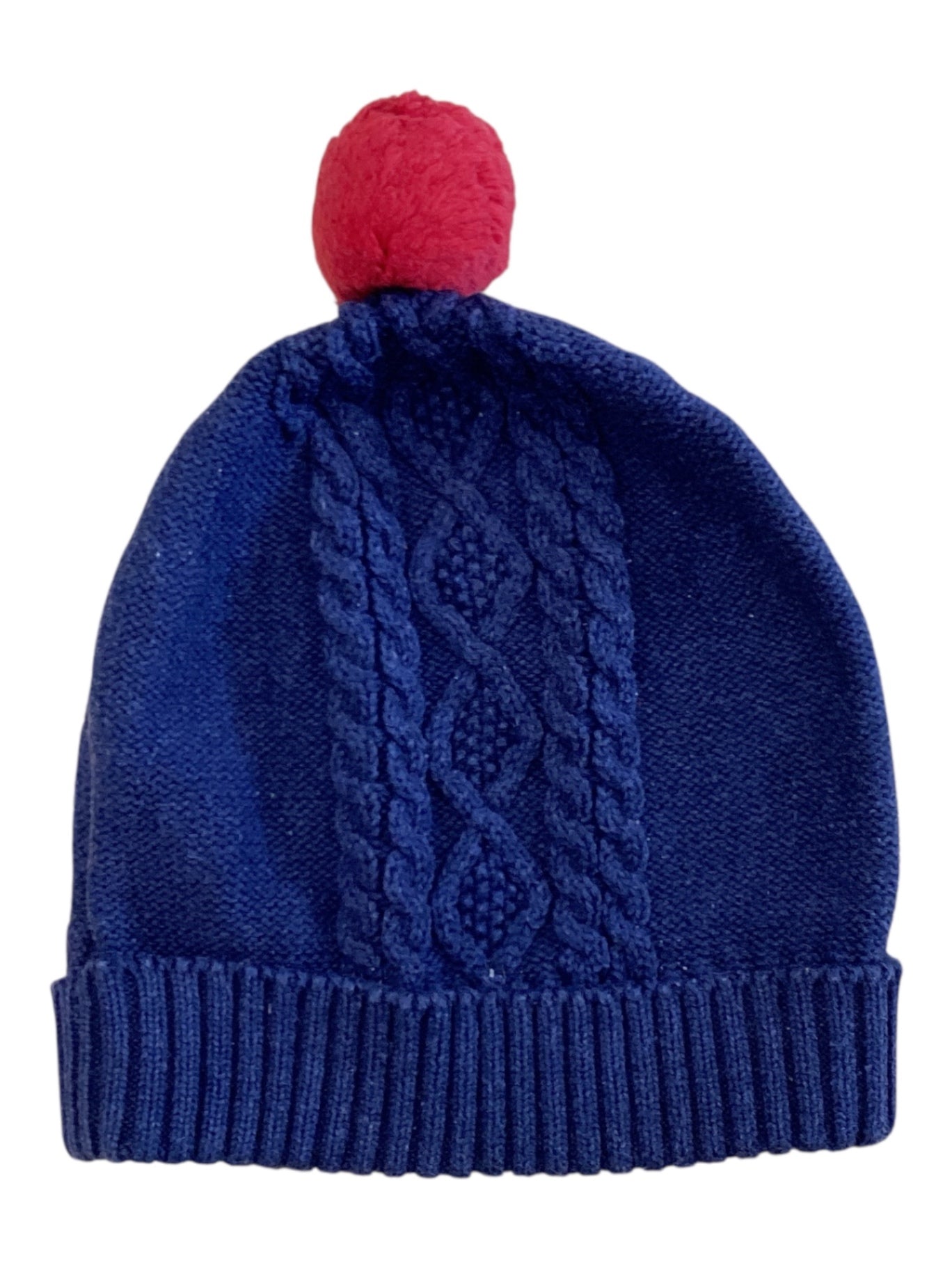 Purebaby Beanie Hat, Blue, 1-2