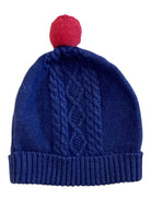 Purebaby Beanie Hat, Blue, 1-2