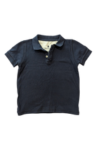 Country Road Polo Shirt, Washed Navy Blue, 4