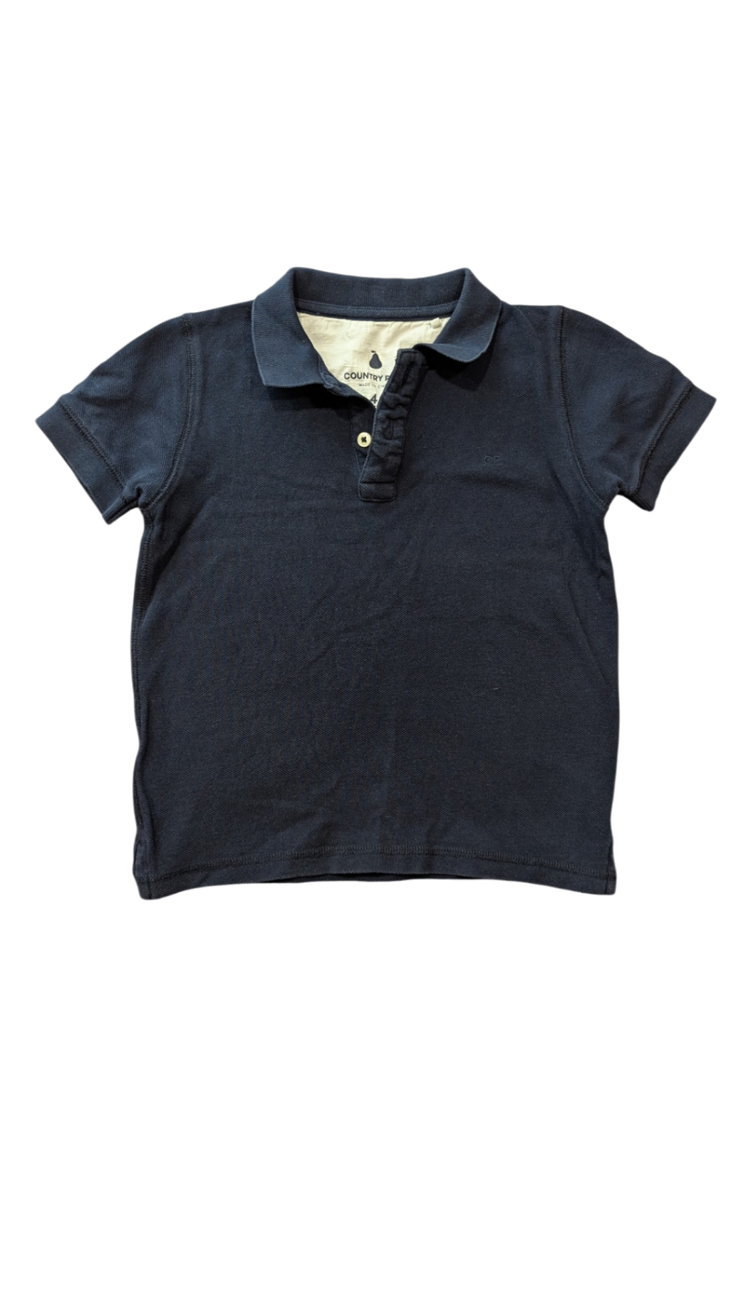 Country Road Polo Shirt, Washed Navy Blue, 4
