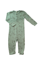Nature Baby Jumpsuit, Light Green w Tigers, 1