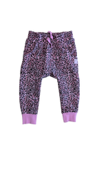 Rock Your Kid Pants, Pink Black Leopard Print, 3