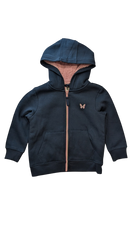 Young Original Hoodie, Navy Blue w Pink Trims, 4
