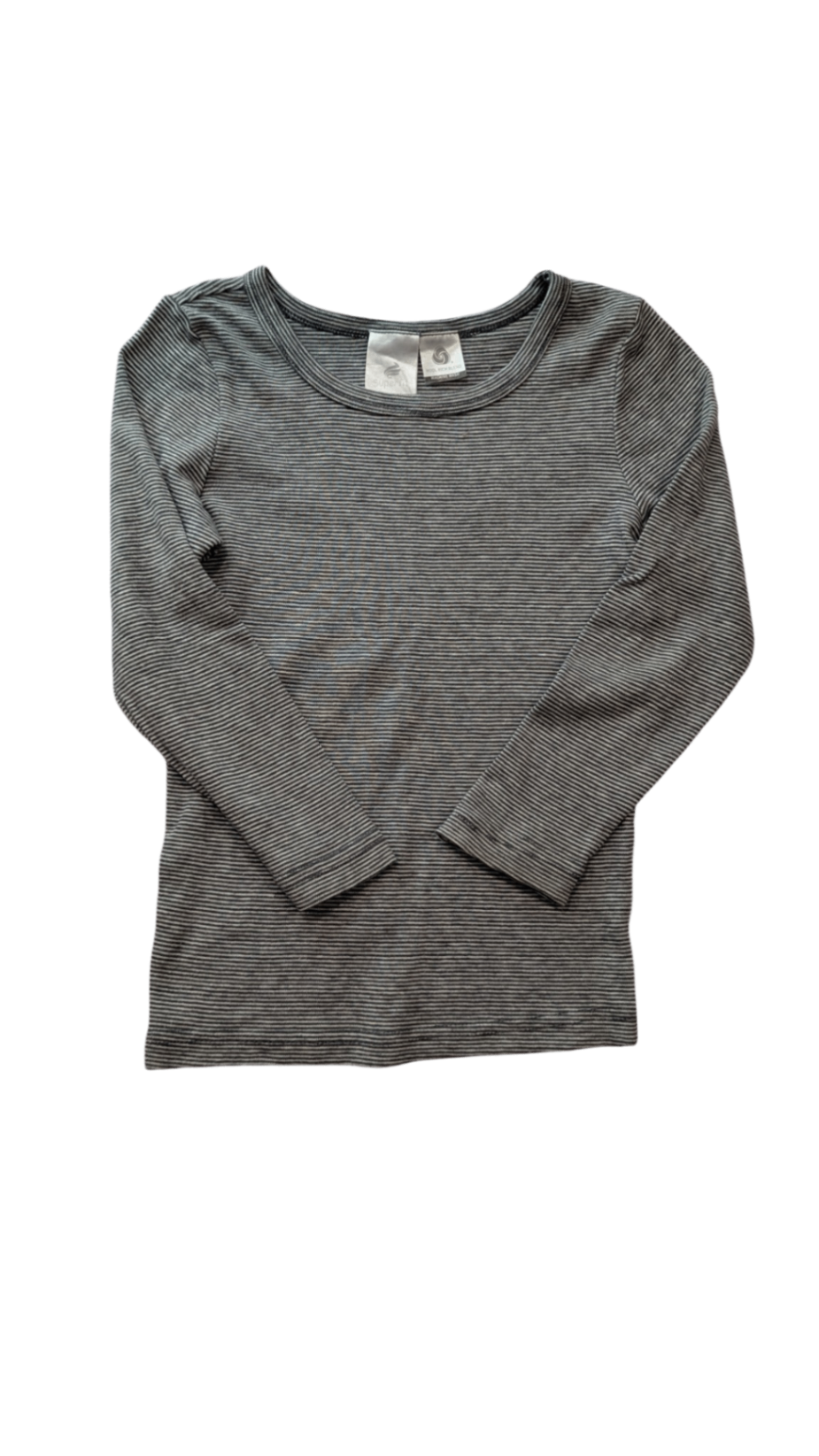 Superfit Long-Sleeve T-Shirt, Dark Grey Stripes, 6-7Y