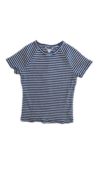 Country Road T-Shirt, Navy White Stripes, 14