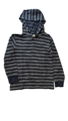 Gymboree Hoodie, Dark Blue Stripes, 10