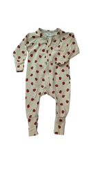 Bonds Jumpsuit, Cream w Red Raspberries, 0-3M