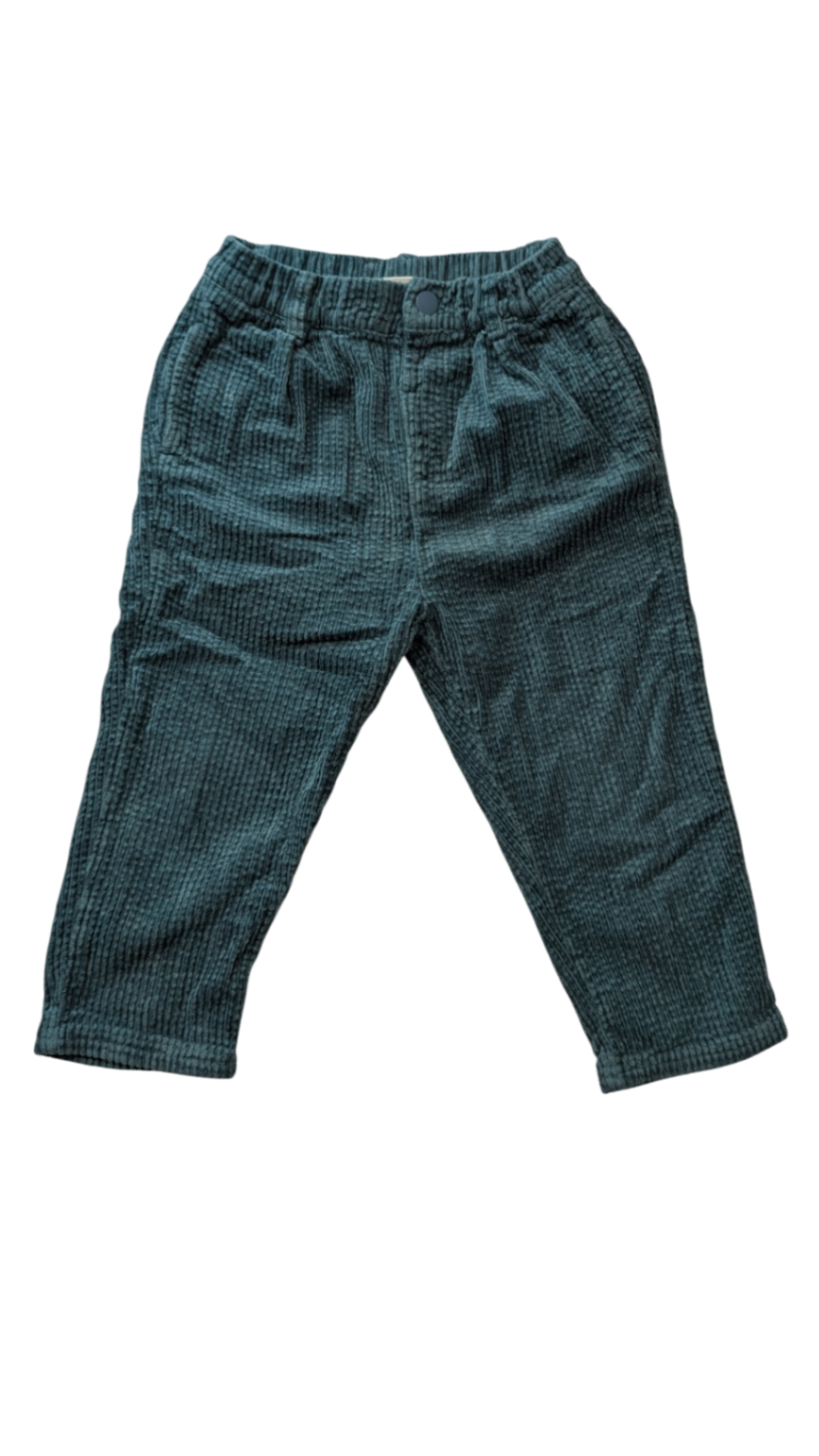Zara Pants, Dark Green, 2-3Y