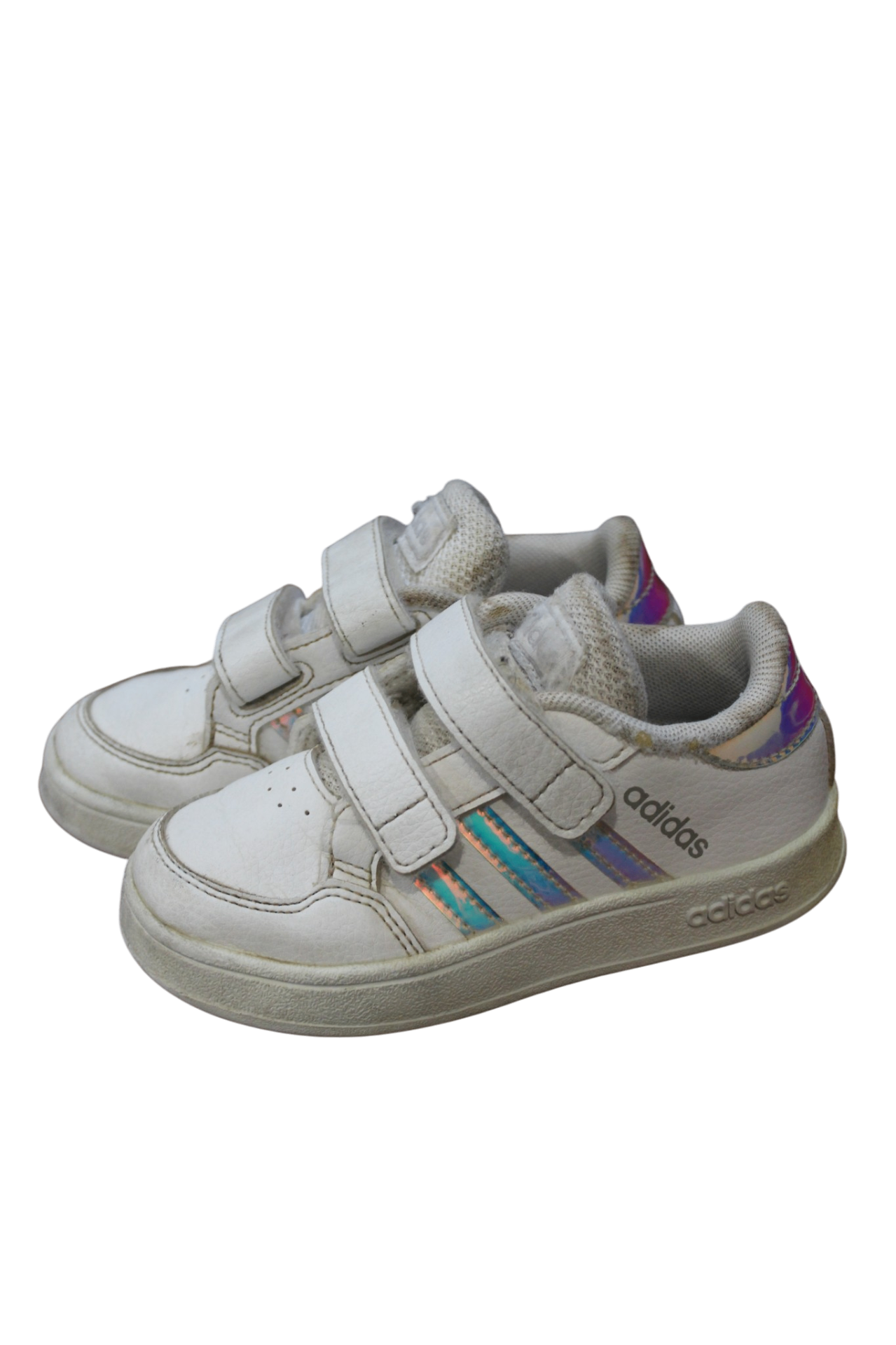 Adidas Sneakers, White/metallic, US 6.5/EUR 23