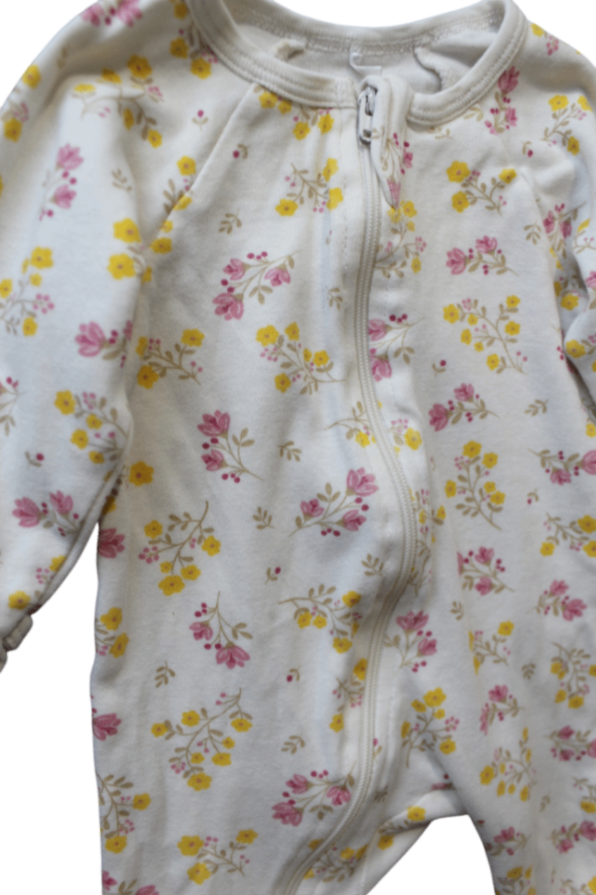 Purebaby Jumpsuit, cream, 000