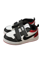 Nike Air Jordan Sneakers, Black, white and red, 24
