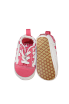 Vans Soft Soles, Pink and White, US 3/EUR 18