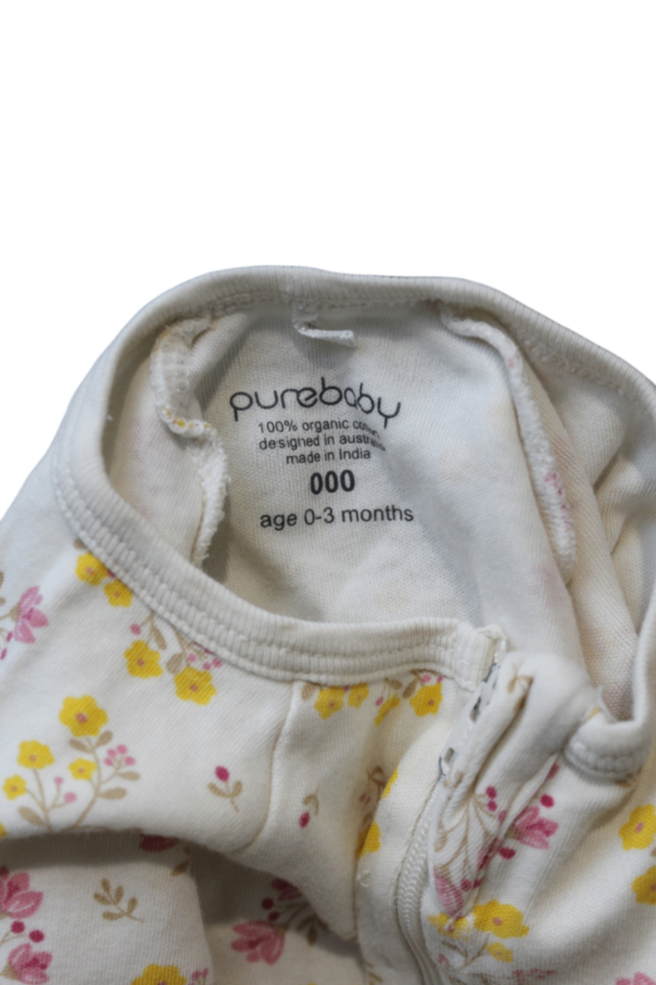 Purebaby Jumpsuit, cream, 000