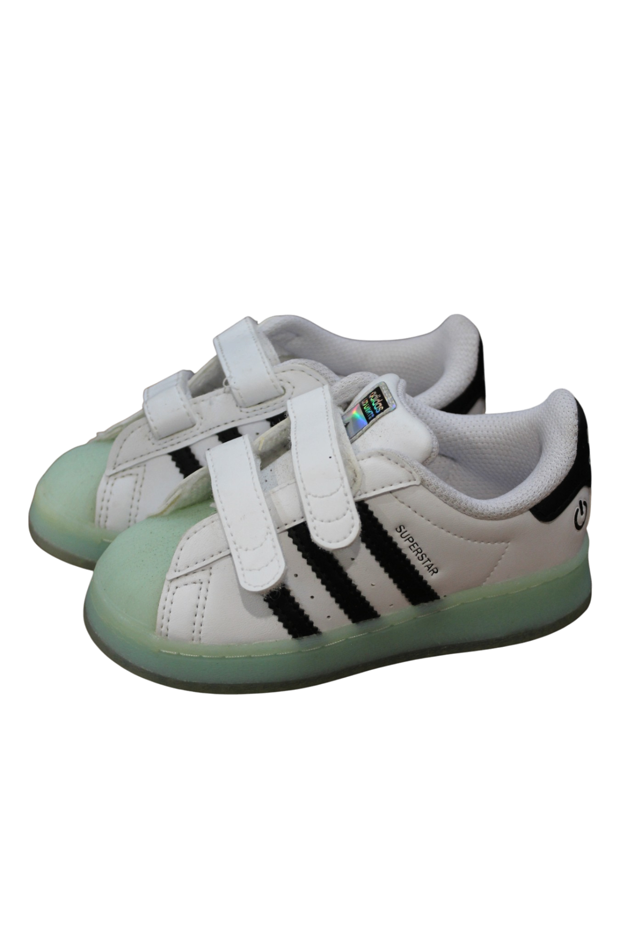 Adidas superstar Sneakers, White/navy, US 8/EUR 25