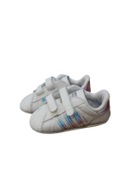 Adidas superstar Soft Soles, White/silver, US 2/EUR 17