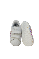 Adidas superstar Soft Soles, White/silver, US 2/EUR 17