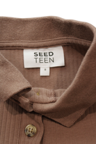 Seed Teen Long-Sleeve T-Shirt, Brown, 8