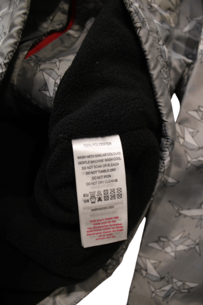 Pumpkin Patch Raincoat, Grey, 6