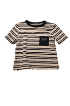 Country Road T-Shirt, Cream and navy, 18-24 months