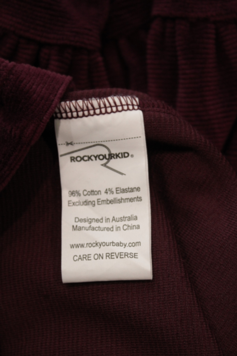 Rock Your Kid Dress, Burgundy, 7