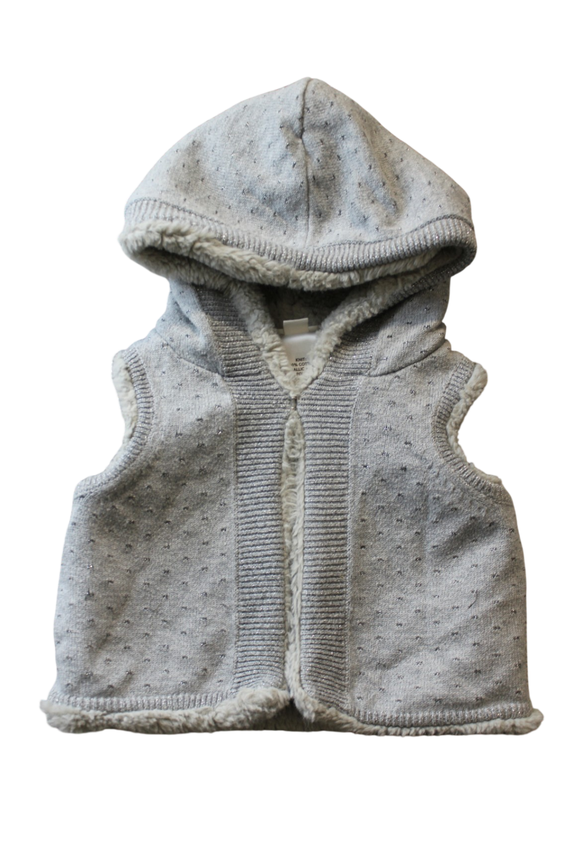 Country Road Hooded Vest, Grey, 0