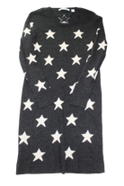 Country Road Dress, Charcoal grey with white stars, 10