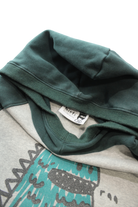 Minti Dress, Dark green and grey, 13