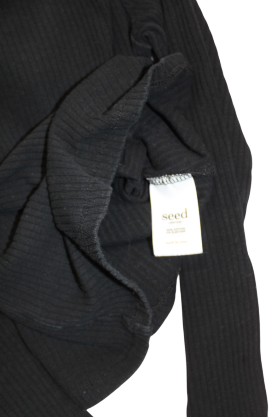 Seed Teen Long-Sleeve T-Shirt, Black, 8