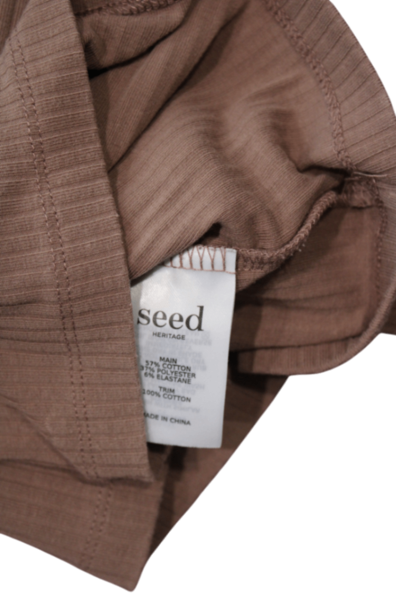 Seed Teen Long-Sleeve T-Shirt, Brown, 8