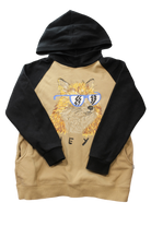 Minti Hoodie, Black and tan, 12