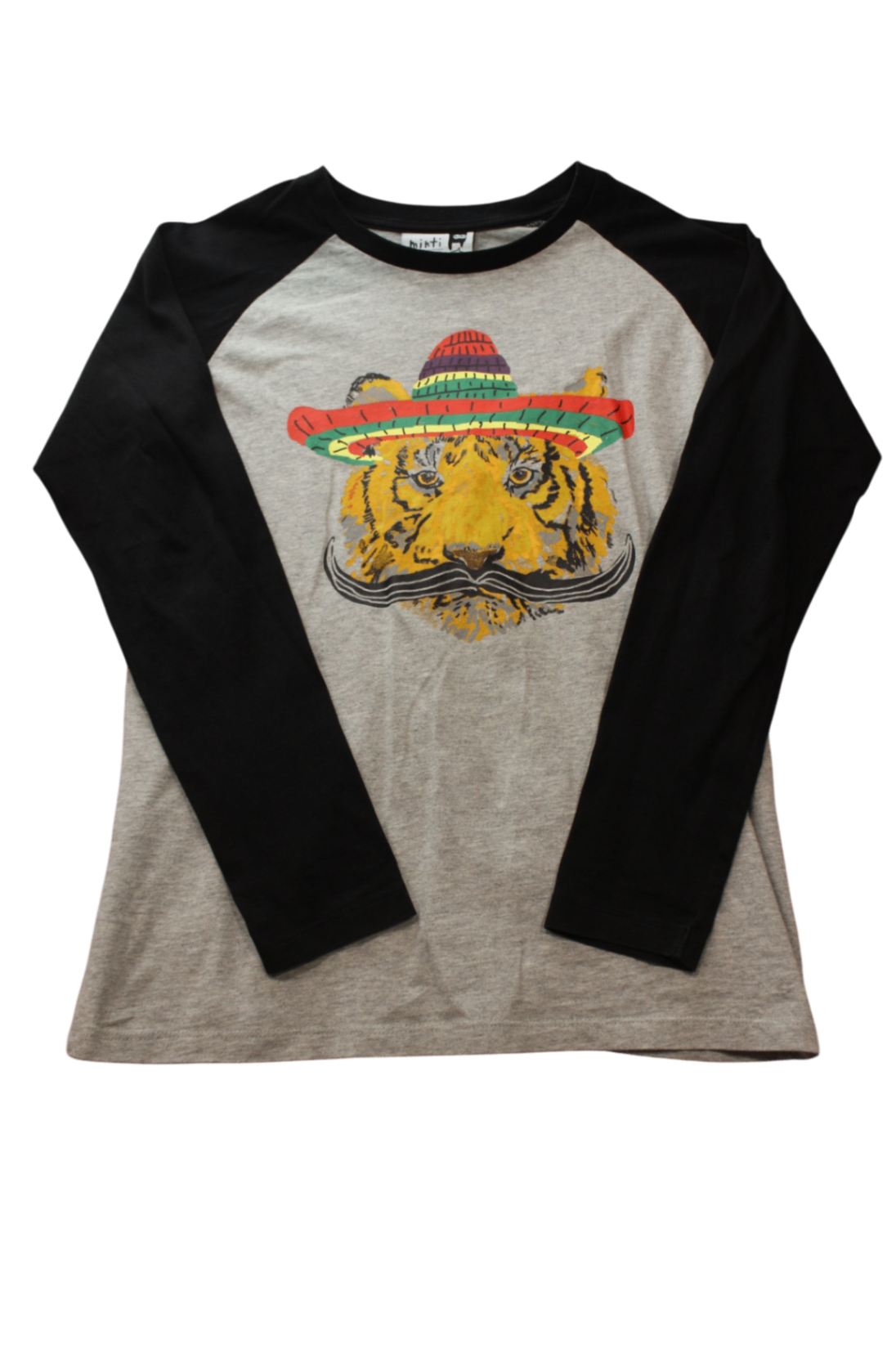 miinti Long-Sleeve T-Shirt, Grey and Black, 12