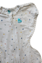 Love To Dream Swaddle , Cream with multi-colour stars and moons, S