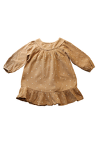 Bebe by Minihaha Dress, Brown with white dots, 4