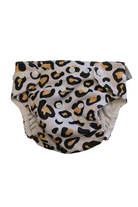 Designer Bums Swim Nappy, Cream, leopard, OS