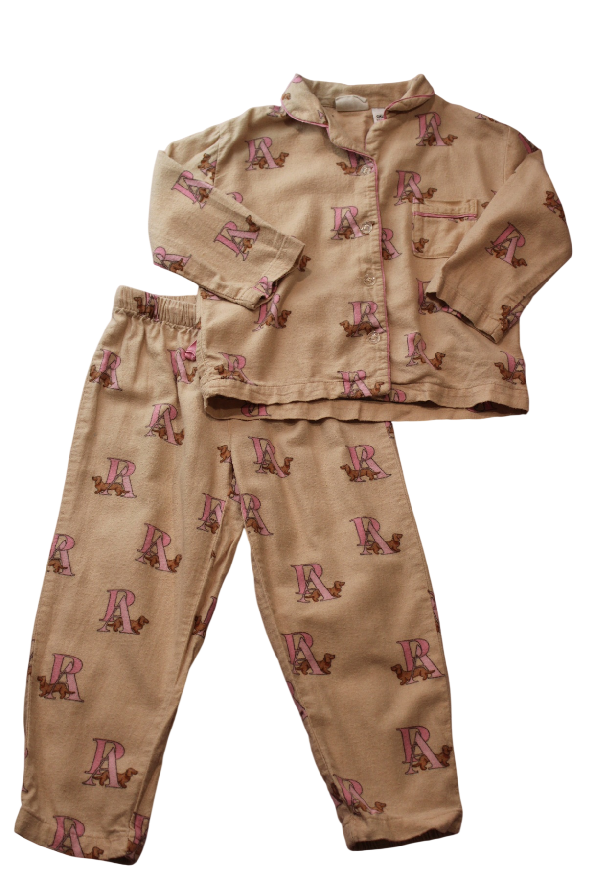 Peter Alexander Pajama Set, Beige and pink, 3