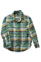 Uniqlo Shirt, green check, 3-4