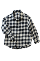 Uniqlo Shirt, Black check, 3-4