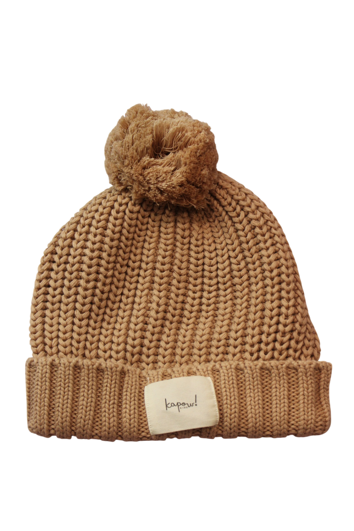 Kapow Kids Beanie, Brown, L