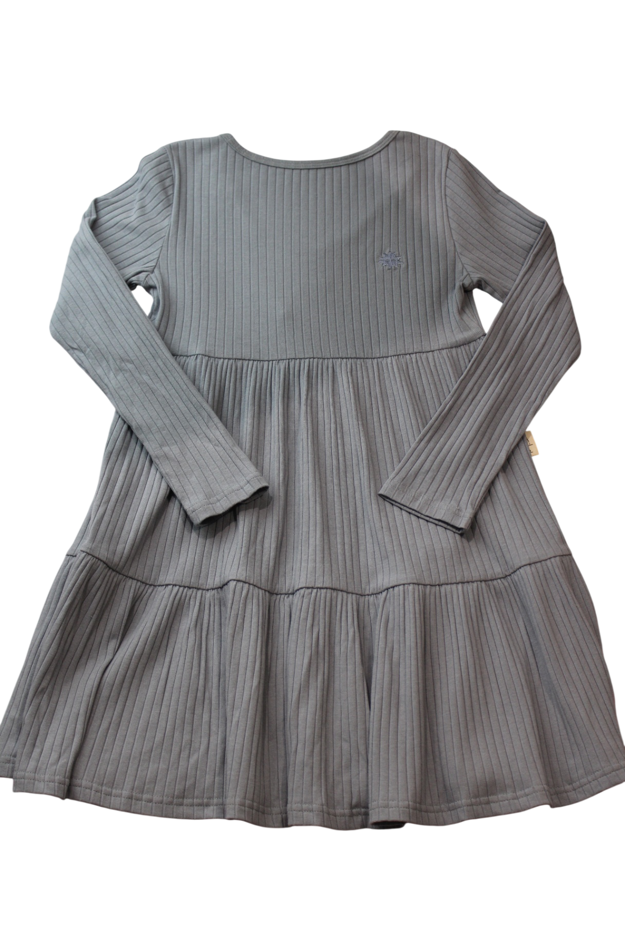 Kapow Kids Dress, slate blue, 8