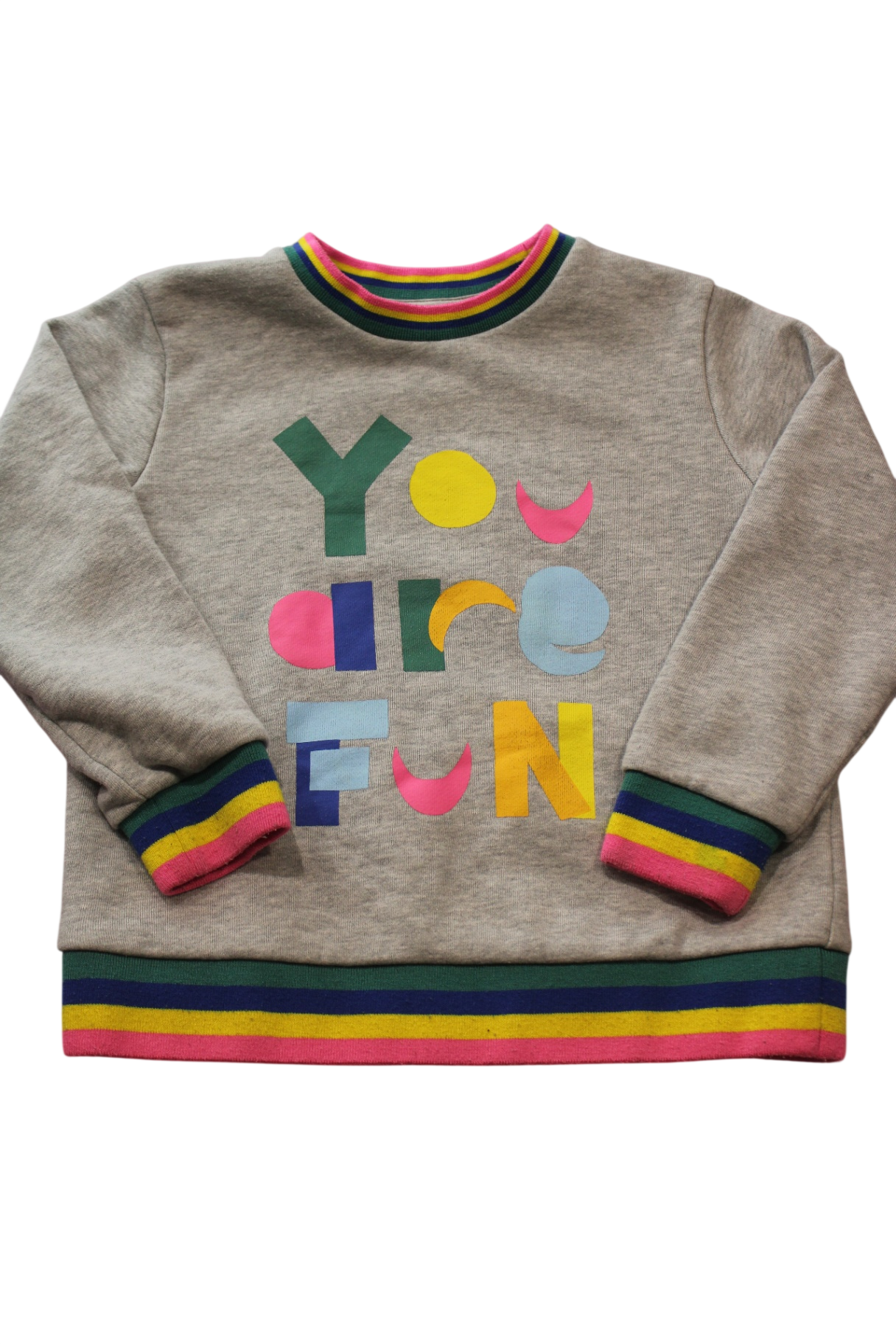 Gorman Playground Jumper, Grey with multicolour accents, 5