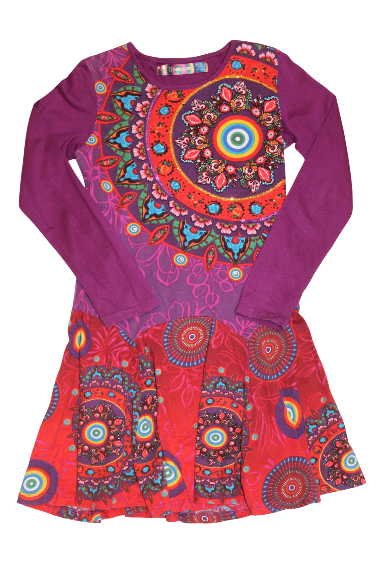 Desigual *Dress, Purple, red, multi, 10