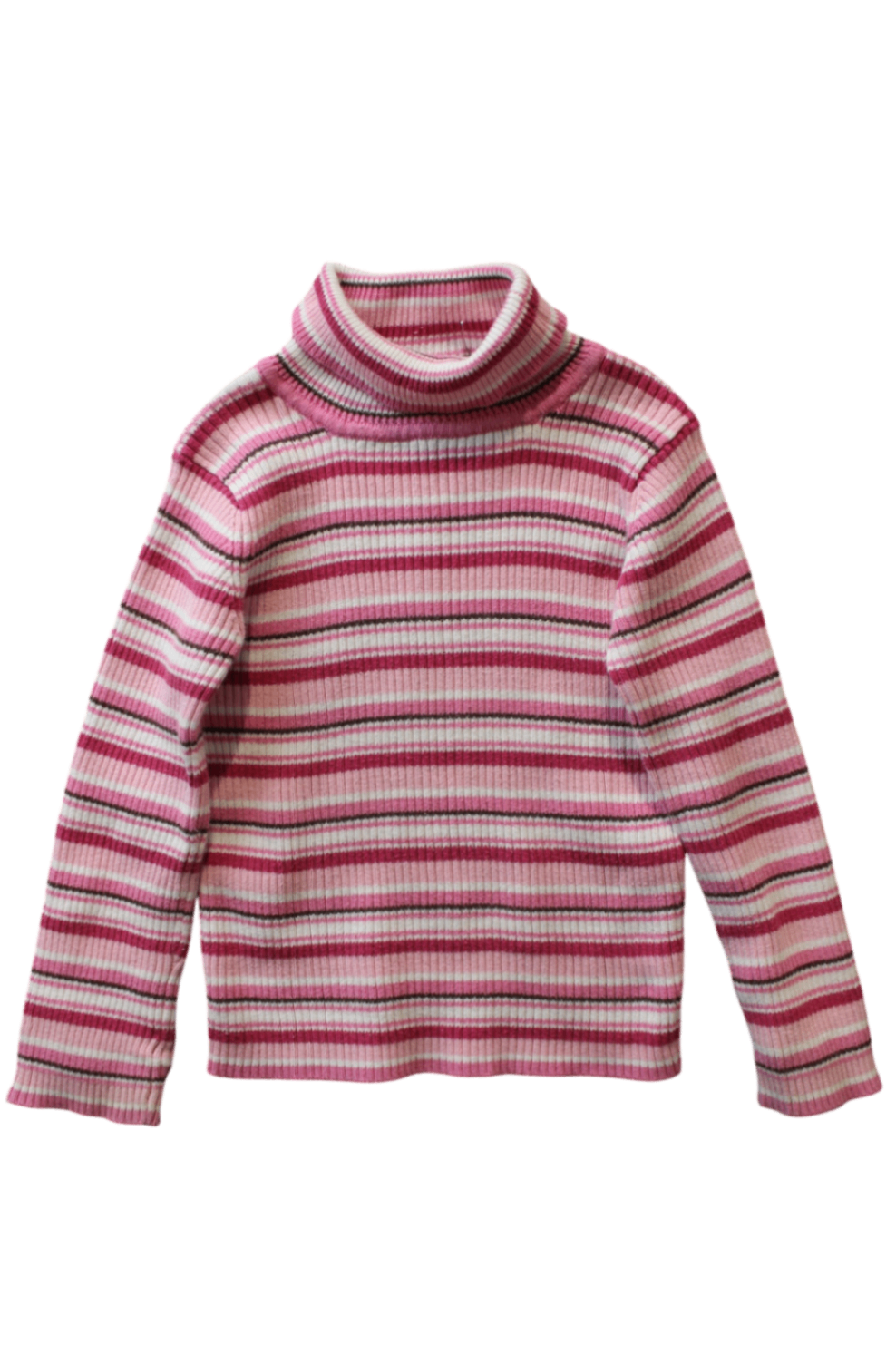 Sprout Long-Sleeve Top, pink stripe, 2