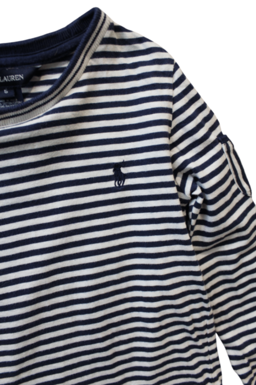 Ralph Lauren Long-Sleeve T-Shirt, Navy and White, 5