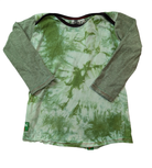 Oishi-m Long-Sleeve T-Shirt, green tie dye/stripe, 3