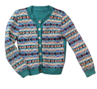 Handmade Cardigan, Teal/Multi, 3?