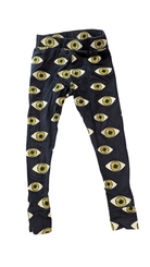 Harlow Kids Leggings, Navy/Eye print, 4