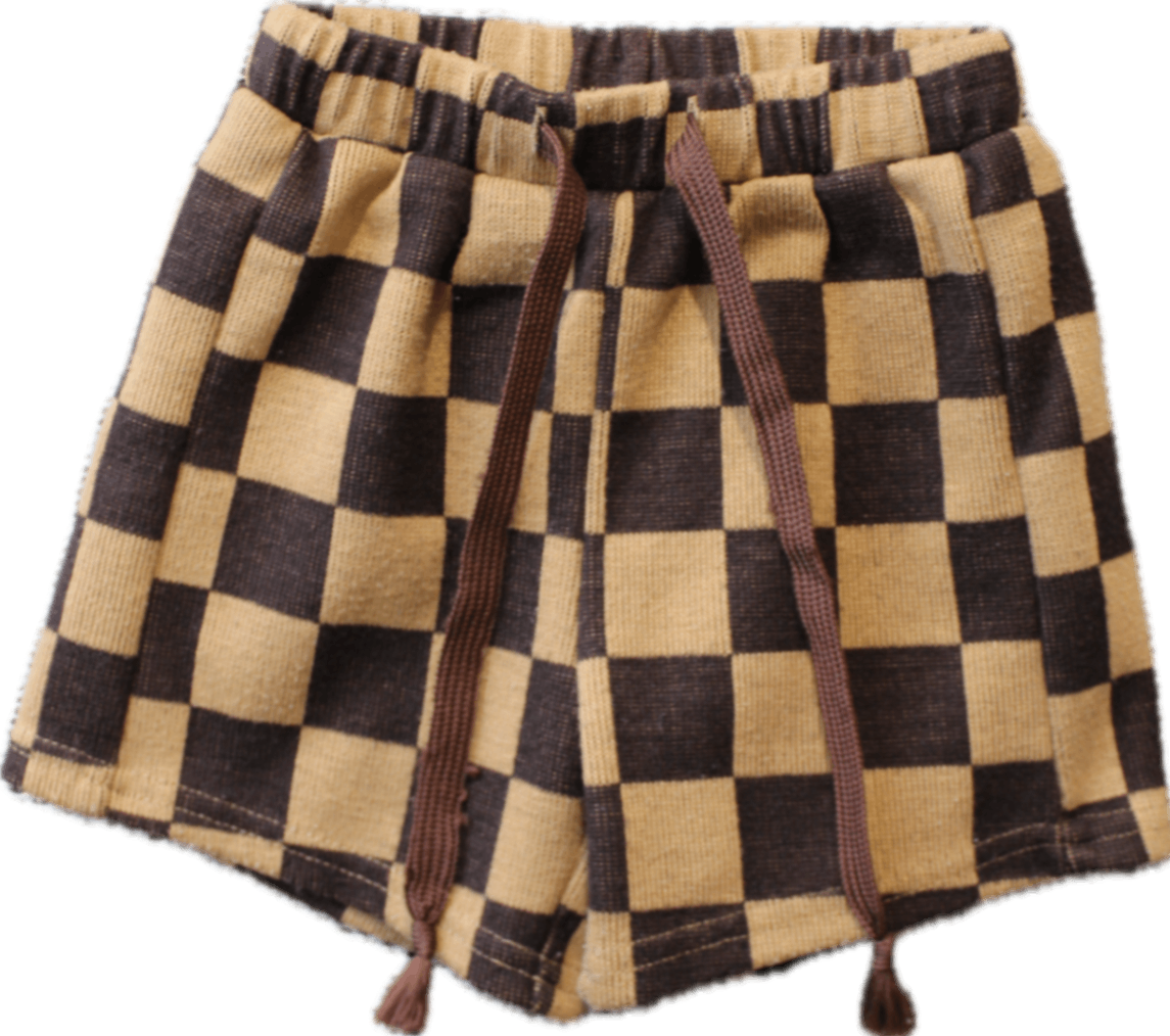 Cinnamon Baby Shorts, Beige and dark brown, 1